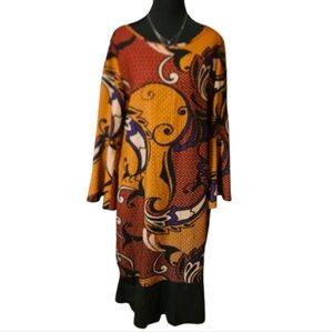 New York & Company Stretch Women's Small Multicolor Shift Dress